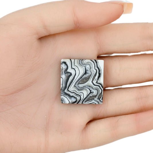 Crazy Lace Agate 26x25x5.5 mm Baguette Gemstone LS01977-29