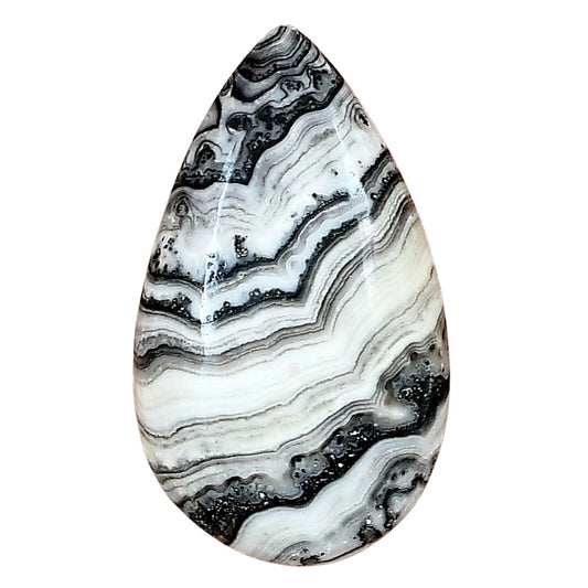Crazy Lace Agate 36x21.55x5 mm Pear Gemstone LS01984-29