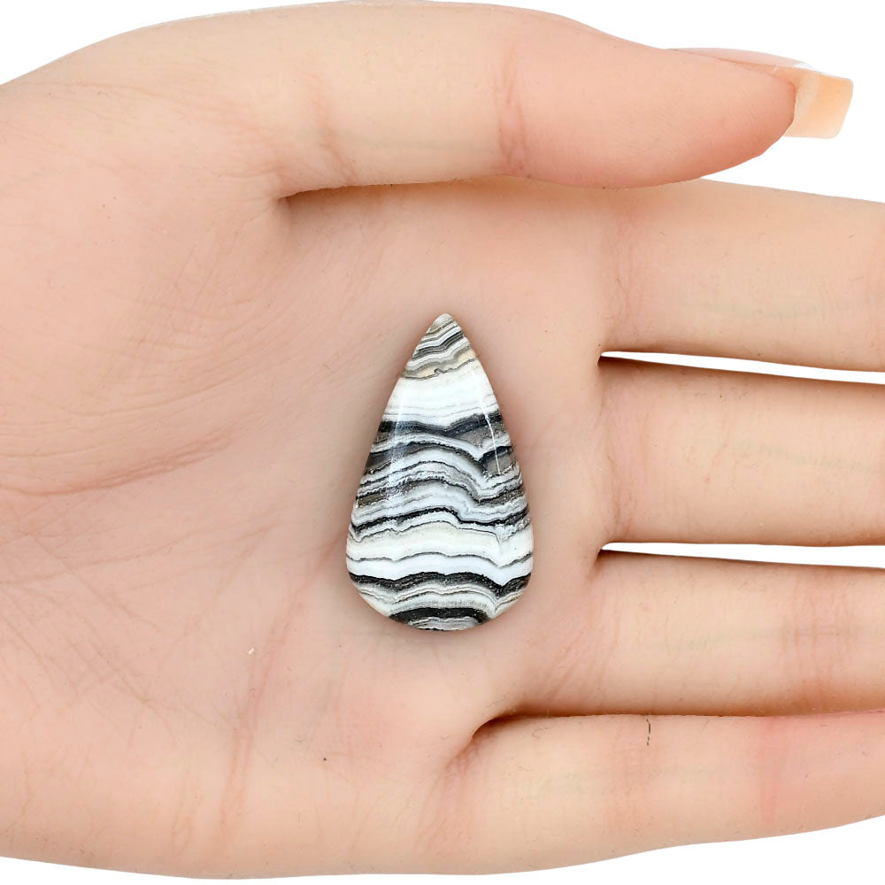 Crazy Lace Agate 32.2x18.85x5.5 mm Pear Gemstone LS01986-29