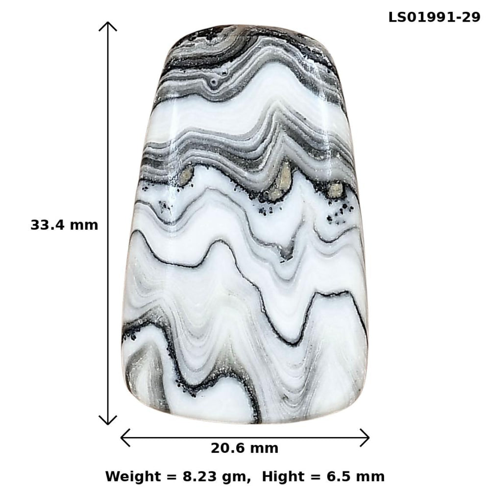 Crazy Lace Agate 33.4x20.6x6.5 mm Fancy Gemstone LS01991-29