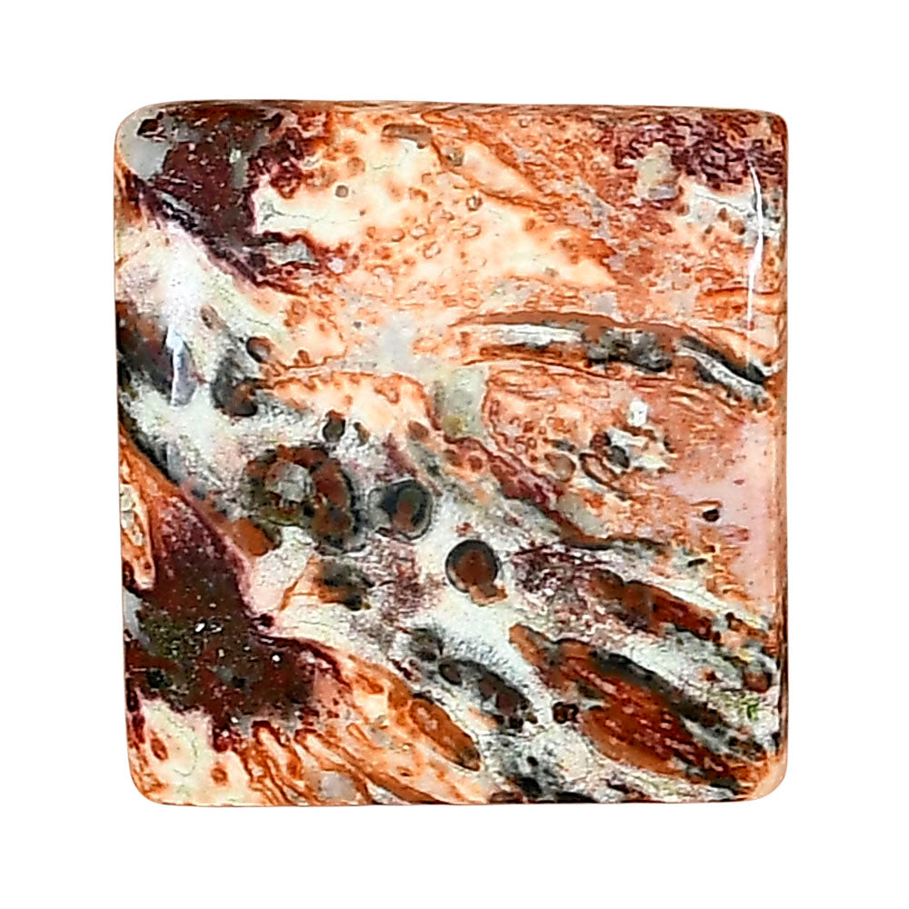 Leopard Skin Jasper 21.3x20.3x5 mm Baguette Gemstone LS01993-30