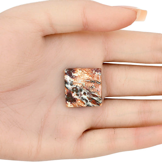 Leopard Skin Jasper 21.3x20.3x5 mm Baguette Gemstone LS01993-30