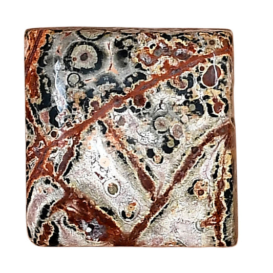 Leopard Skin Jasper 18.85x18x5.5 mm Baguette Gemstone LS01994-30