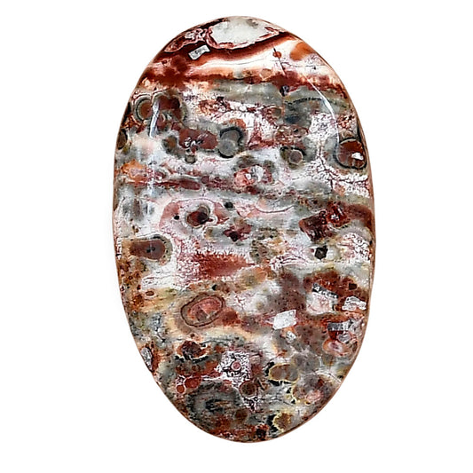 Leopard Skin Jasper 30.2x18.65x5 mm Oval Gemstone LS01996-30