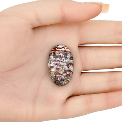Leopard Skin Jasper 30.2x18.65x5 mm Oval Gemstone LS01996-30