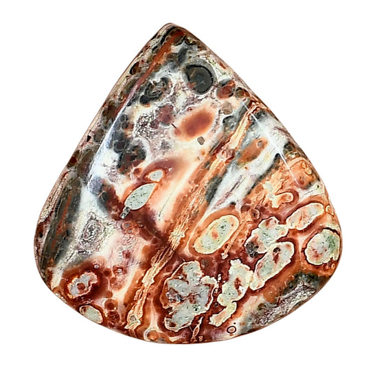 Leopard Skin Jasper 28.9x27.75x5 mm Pear Gemstone LS01998-30