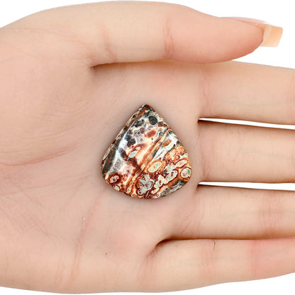 Leopard Skin Jasper 28.9x27.75x5 mm Pear Gemstone LS01998-30