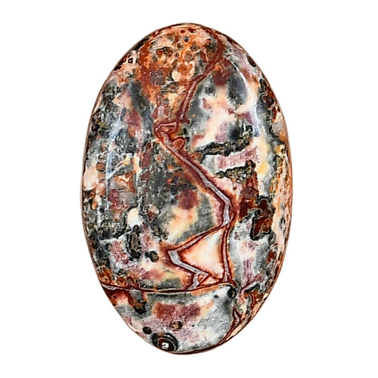 Leopard Skin Jasper 27.8x17.85x5.5 mm Oval Gemstone LS02005-30