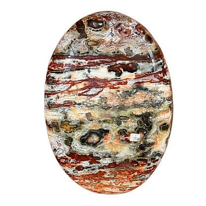Leopard Skin Jasper 28.25x19.75x4.5 mm Oval Gemstone LS02009-30