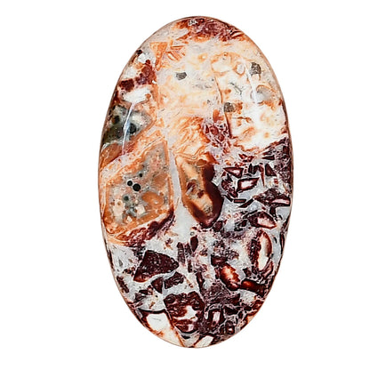 Leopard Skin Jasper 30.2x17.8x5 mm Oval Gemstone LS02010-30