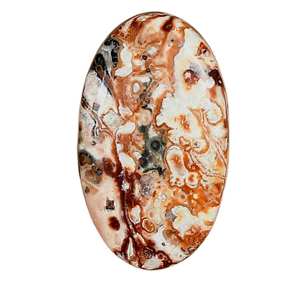 Leopard Skin Jasper 28.75x16.75x5.5 mm Oval Gemstone LS02015-30
