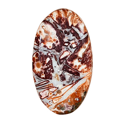 Leopard Skin Jasper 27.2x15.5x4.5 mm Oval Gemstone LS02020-30