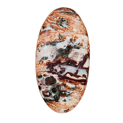 Leopard Skin Jasper 26.55x13.5x4 mm Oval Gemstone LS02033-30
