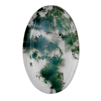 Green Moss Agate 30.75x19.7x5 mm Oval Gemstone LS02037-31