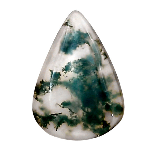 Green Moss Agate 20.5x14.5x4 mm Pear Gemstone LS02064-31