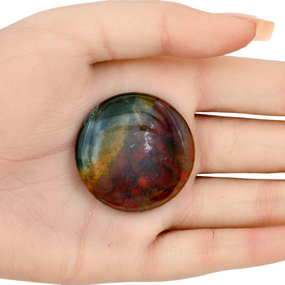 Blood Stone 37.5x37.5x5 mm Round Gemstone LS02084-32