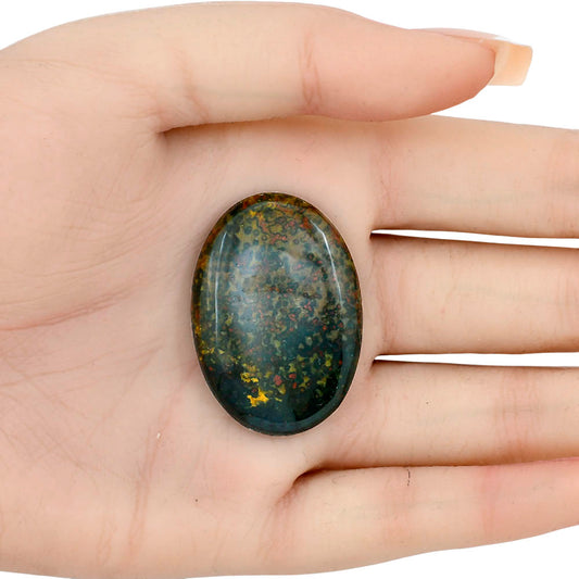 Blood Stone 37.6x26.4x6 mm Oval Gemstone LS02086-32