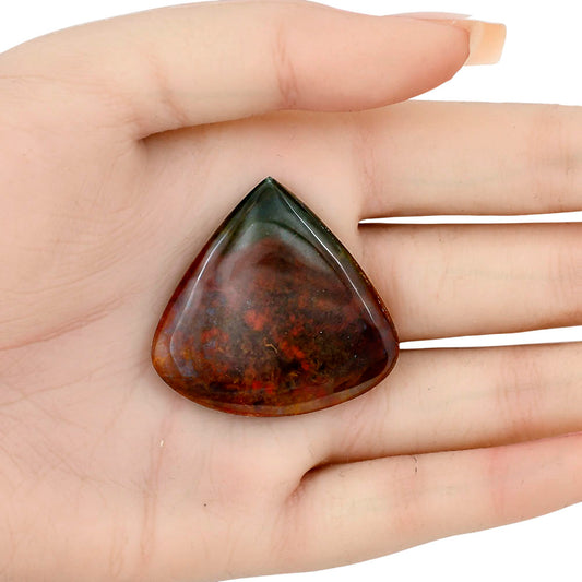 Blood Stone 38x37x6 mm Heart Gemstone LS02087-32