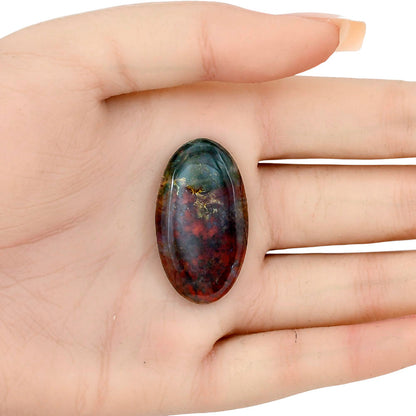 Blood Stone 35.7x20x5.5 mm Oval Gemstone LS02090-32