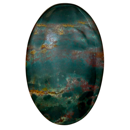 Blood Stone 34.5x22.1x5 mm Oval Gemstone LS02096-32