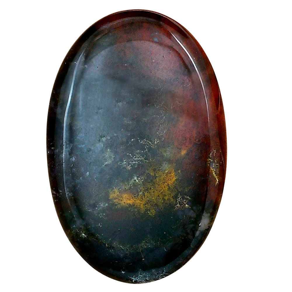Blood Stone 40.2x26.5x6 mm Oval Gemstone LS02100-32