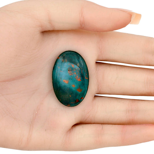 Blood Stone 32.7x21.5x5 mm Oval Gemstone LS02104-32