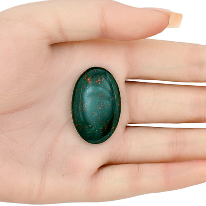 Blood Stone 33.5x21.6x5.5 mm Oval Gemstone LS02105-32