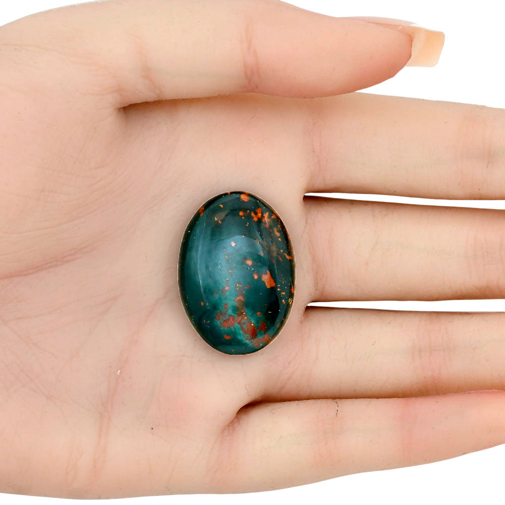 Blood Stone 29x21x6 mm Oval Gemstone LS02107-32
