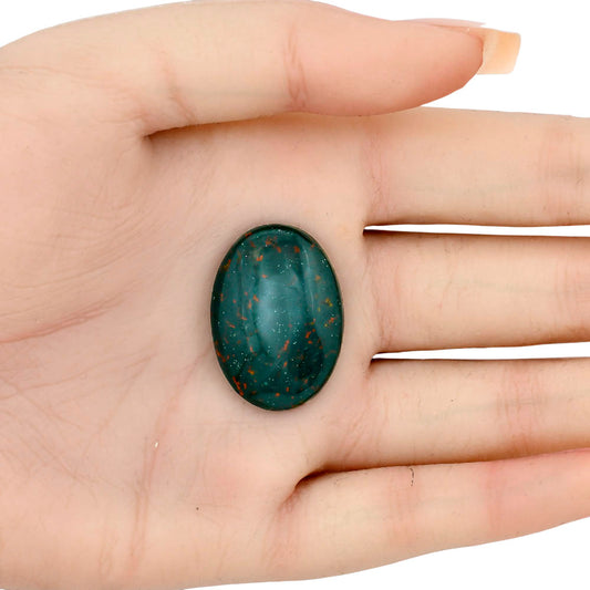 Blood Stone 28.5x20.2x6 mm Oval Gemstone LS02120-32
