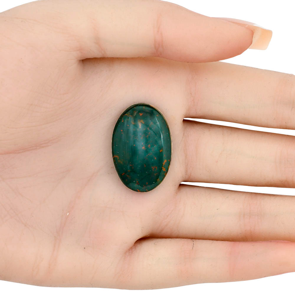 Blood Stone 27.1x18.2x5 mm Oval Gemstone LS02123-32