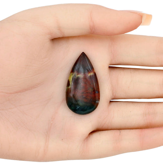 Blood Stone 35.6x19.55x5 mm Pear Gemstone LS02131-32