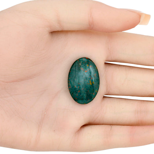 Blood Stone 27.2x18.6x5.5 mm Oval Gemstone LS02133-32