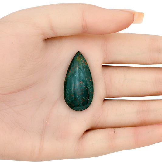 Blood Stone 34x17.4x6 mm Pear Gemstone LS02136-32