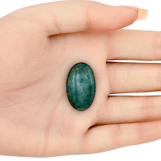 Blood Stone 28x17.3x5 mm Oval Gemstone LS02145-32