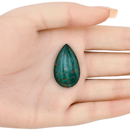 Blood Stone 31.2x19x6 mm Pear Gemstone LS02146-32