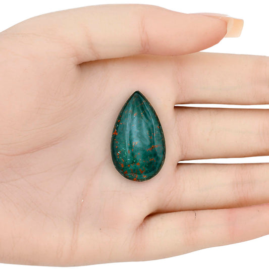 Blood Stone 31.2x19x6 mm Pear Gemstone LS02146-32