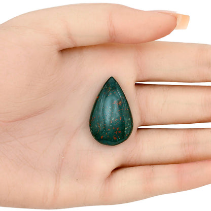 Blood Stone 30.3x19.25x6.5 mm Pear Gemstone LS02148-32