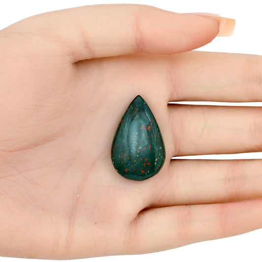 Blood Stone 30.3x19.25x6.5 mm Pear Gemstone LS02148-32