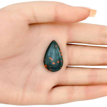 Blood Stone 27.1x16.8x5 mm Pear Gemstone LS02154-32