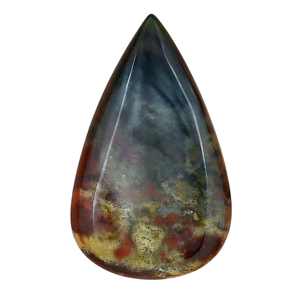 Blood Stone 35.6x21.7x5.5 mm Pear Gemstone LS02157-32