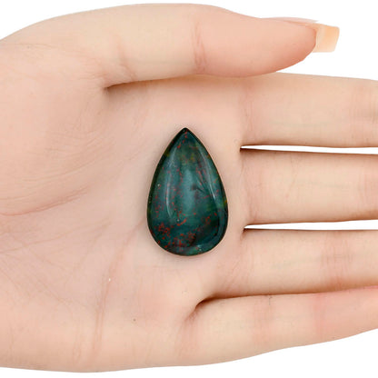 Blood Stone 31.4x20x6 mm Pear Gemstone LS02160-32