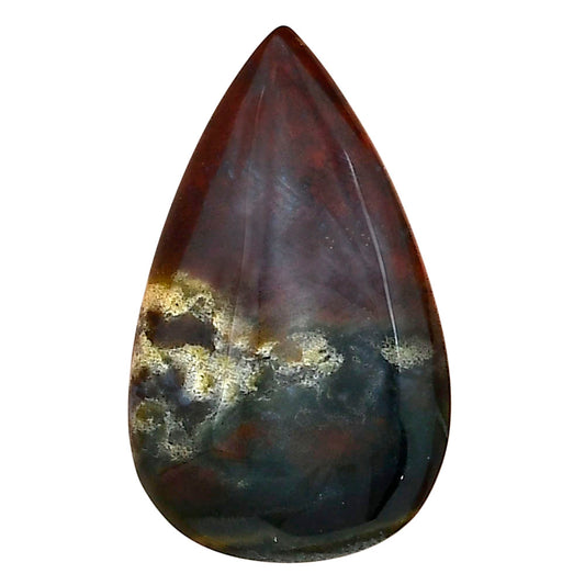 Blood Stone 30x18.2x4.5 mm Pear Gemstone LS02166-32