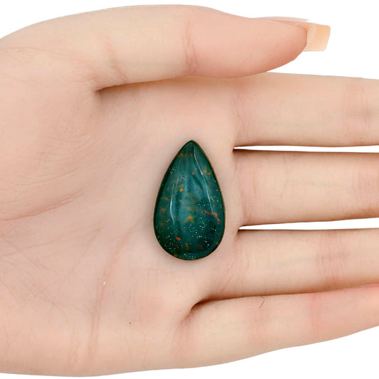 Blood Stone 29.45x17.7x6 mm Pear Gemstone LS02177-32