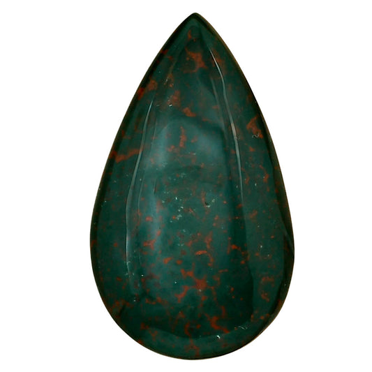 Blood Stone 34.2x20.1x6 mm Pear Gemstone LS02179-32