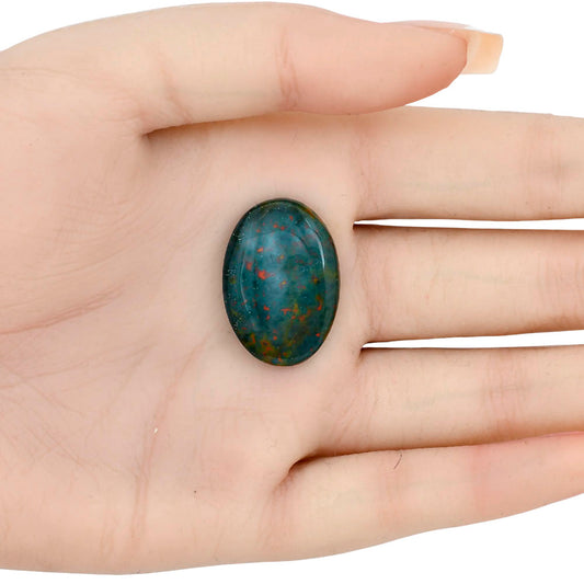 Blood Stone 26.7x18.6x5 mm Oval Gemstone LS02182-32