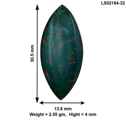 Blood Stone 30.5x13.8x4 mm Marquise Gemstone LS02184-32