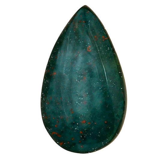Blood Stone 27.2x16x5 mm Pear Gemstone LS02187-32