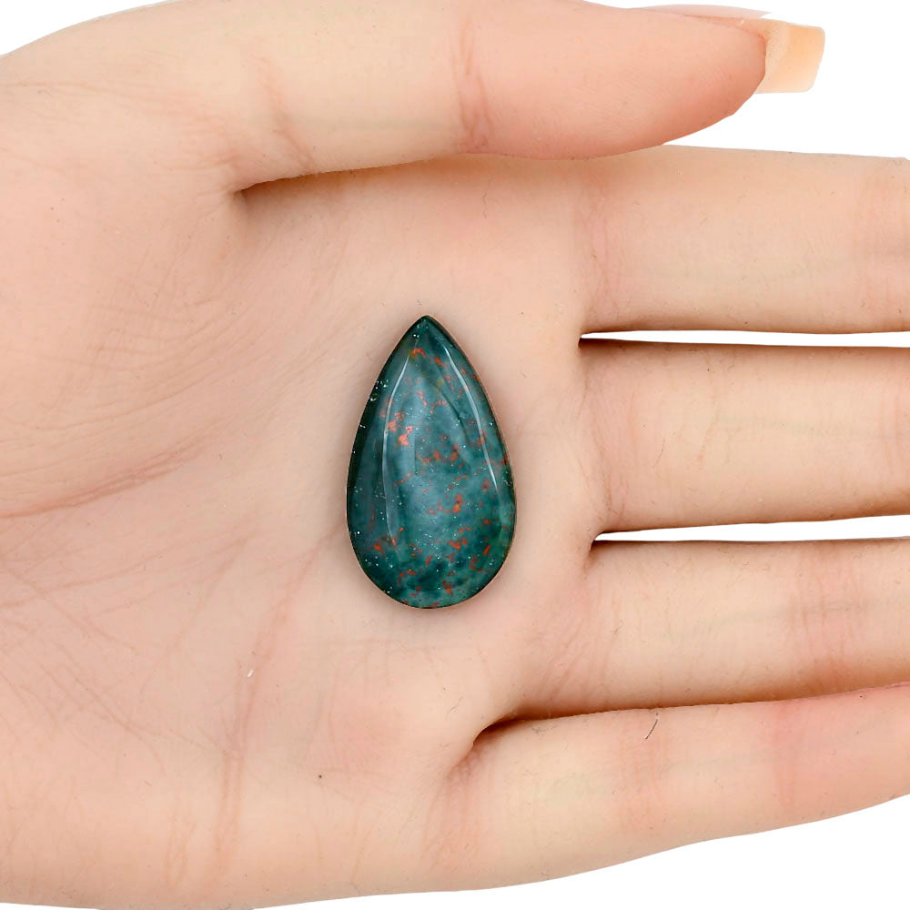 Blood Stone 28.35x16.55x4.5 mm Pear Gemstone LS02188-32