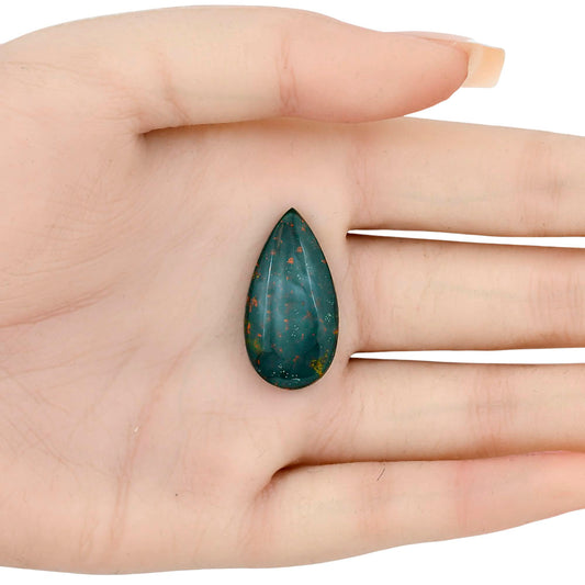 Blood Stone 28.7x15x5.5 mm Pear Gemstone LS02191-32