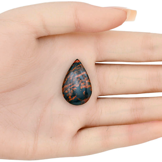 Blood Stone 26.5x17.1x5 mm Pear Gemstone LS02192-32